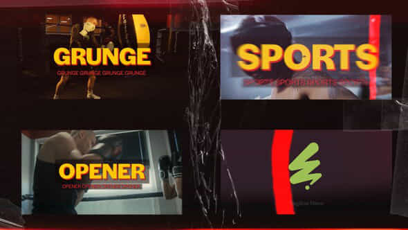Dynamic Grunge Film Leader Slides Opener Intense Raw Energetic Intro Slideshow For Premiere Pro - VideoHive 55290786