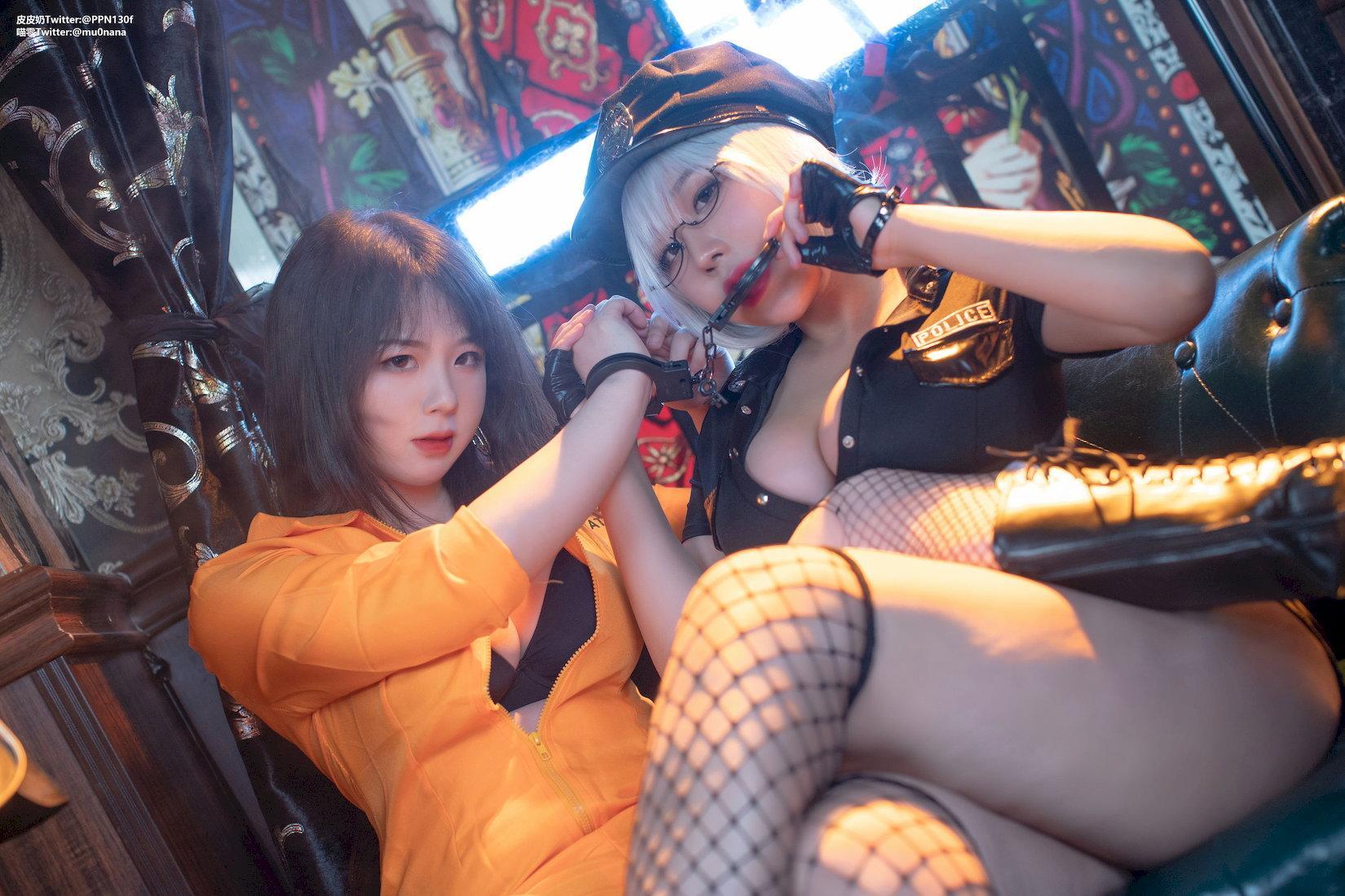 [福利女神cosplay] 皮皮奶可可爱了啦&喵零 - 匪警/60P(13)