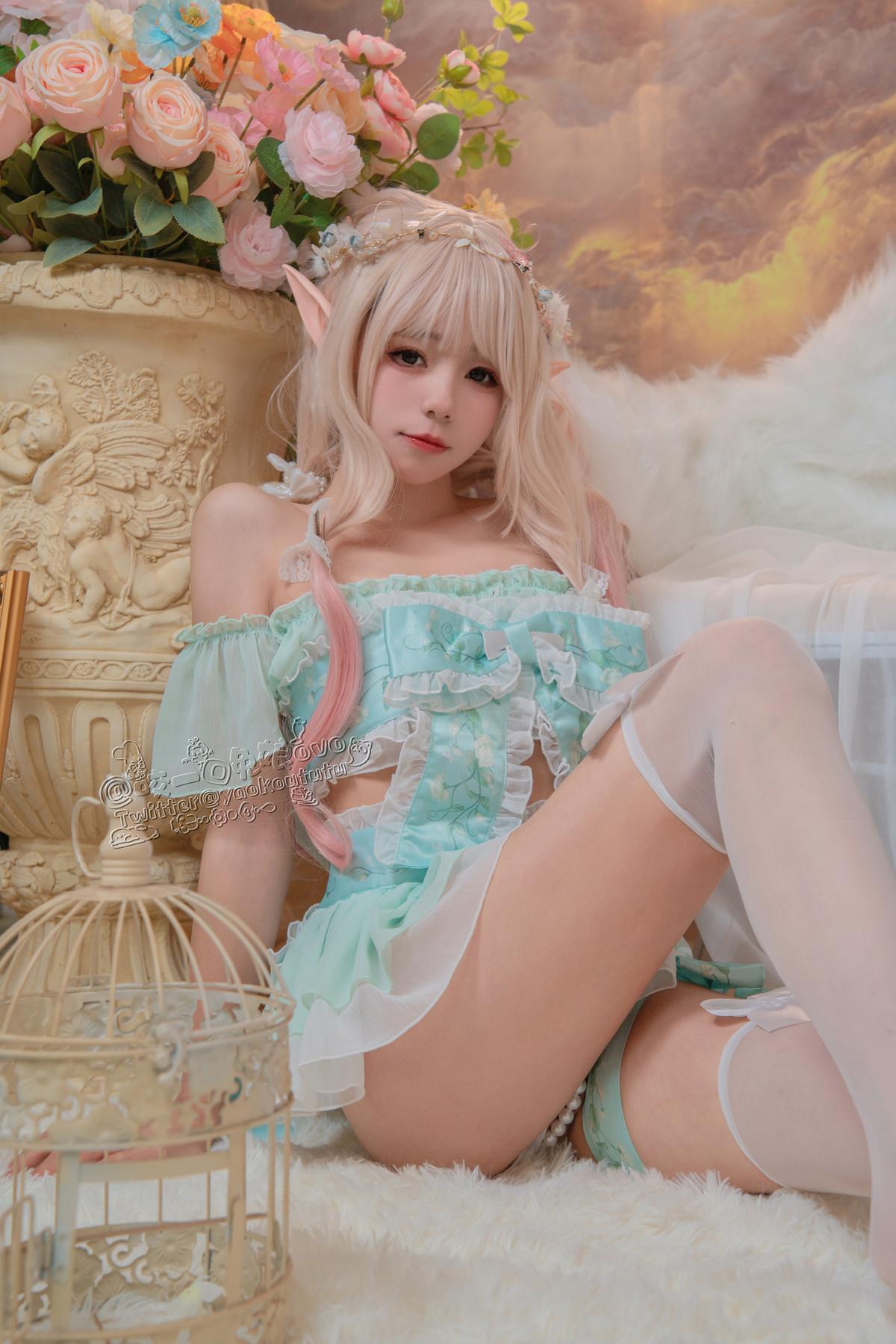 Cosplay 黏黏团子兔 豌豆公主的秘密花房(14)