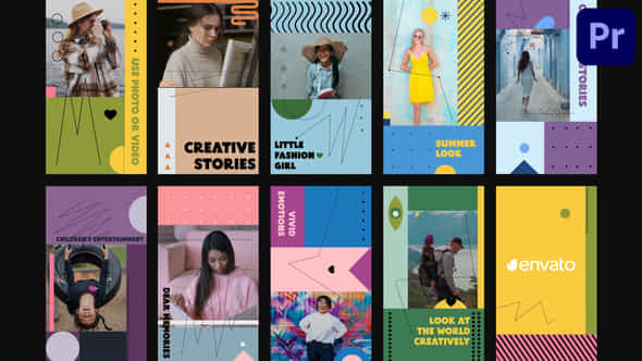 Colorful Bright Stories - VideoHive 38320164