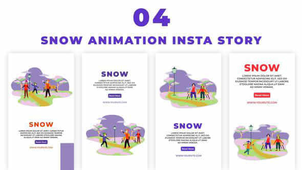 Snow Animation Instagram - VideoHive 39028521