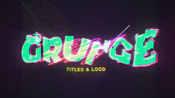 Grunge Glitch IntroLogo - VideoHive 31445517