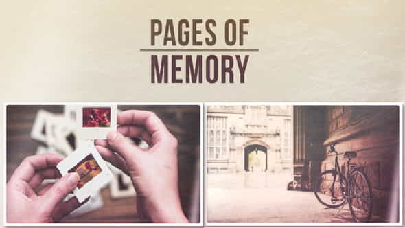 Slideshow - Pages of Memory - VideoHive 11819839