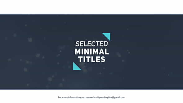 Selected Titles 4 | 40 - VideoHive 20370347