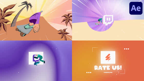 Skate Logo After Effects - VideoHive 56431928