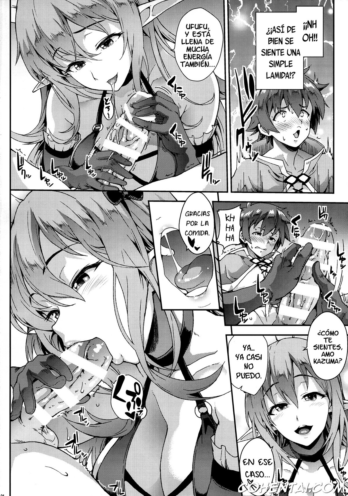 Kono Kairaku Ga Sugoi! (Kono Subarashii Sekai ni Syukufuku o!) xxx comics manga porno doujin hentai español sexo 