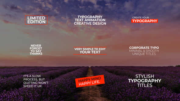 Typography Titles Text - VideoHive 46788676