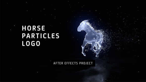 Horse Particles Logo - VideoHive 43073326