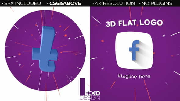 3D Flat Logo - VideoHive 22660212