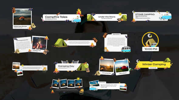 Camping Lower Thirds - VideoHive 54579284