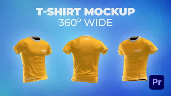 T-shirt 360? Wide Mockup Template - VideoHive 33580067