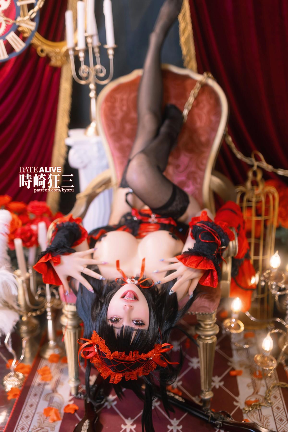 Cosplay 日本性感萝莉Byoru Kurumi Tokisaki Date A Live(24)