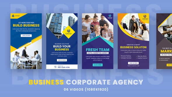 Corporate Agency Stories Stories Pack - VideoHive 35724398