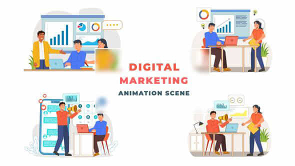 Digital Marketing Animation - VideoHive 43307342