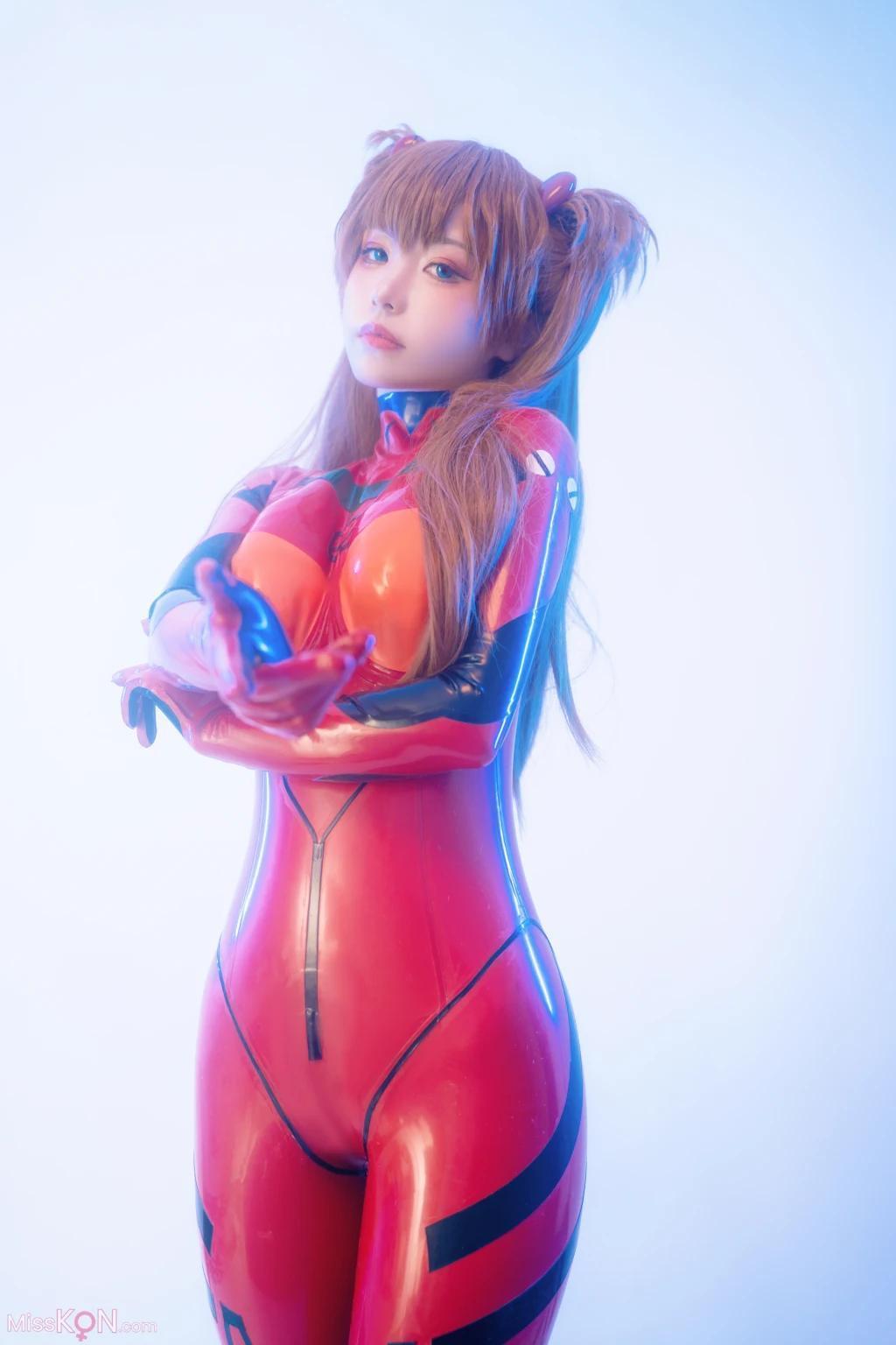 Coser@爆机少女喵小吉 (Nekokoyoshi): 明日香 人类补奸计划 (80 photos )(70)