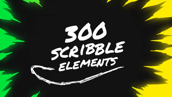 300 Scribble Elements - VideoHive 23145343