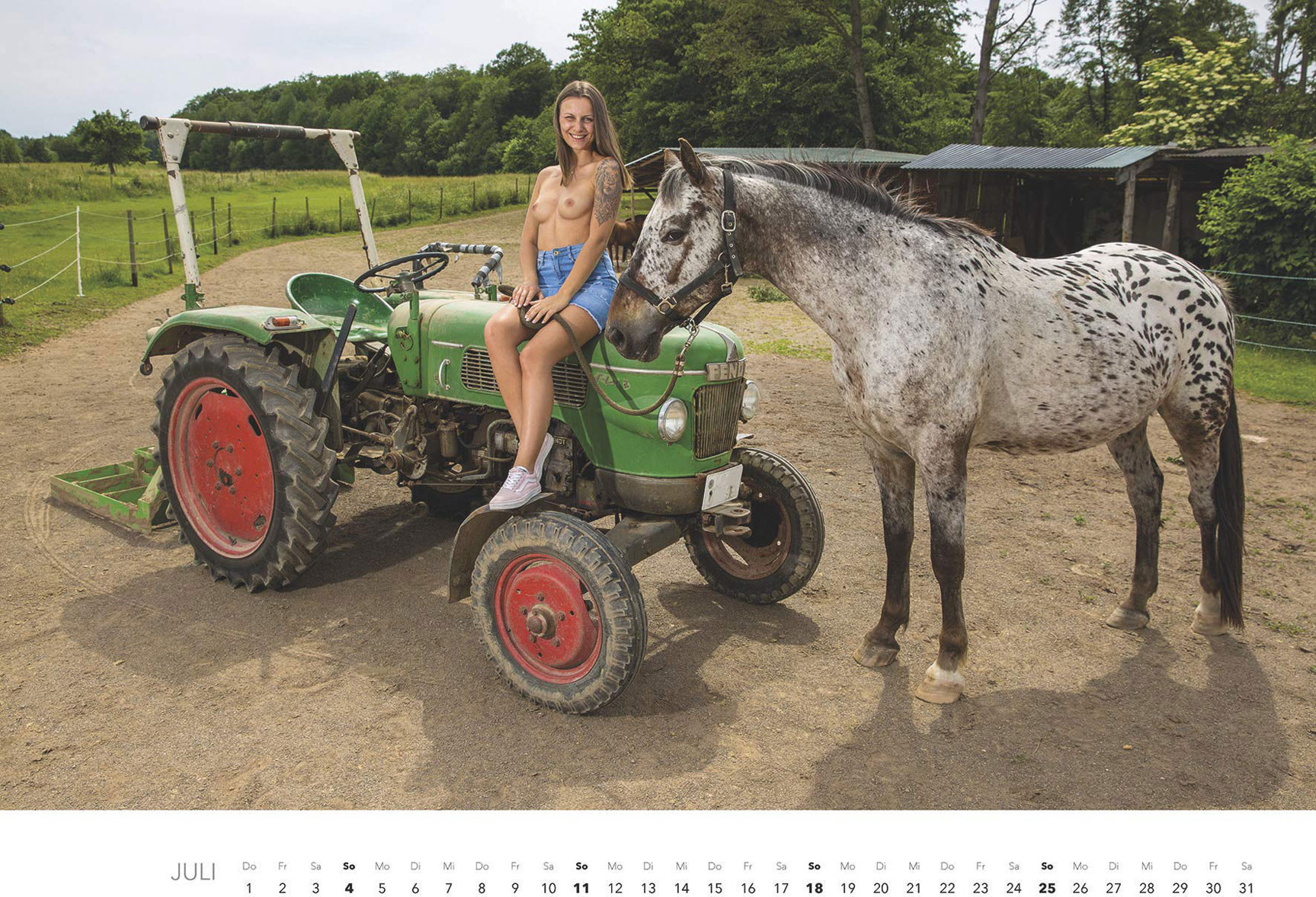 Jungbauerntraume 2021 kalender Эротический календарь -Мечты молодых фермеров 2021- / июль