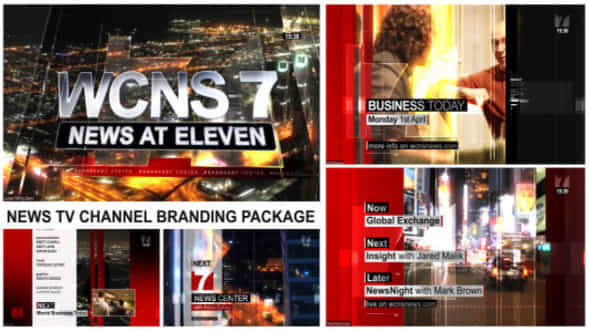 Broadcast Design News Tv Channel Branding Package - VideoHive 7627892