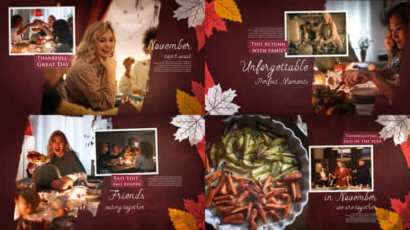 Thanksgiving Day Slideshow - VideoHive 49000863