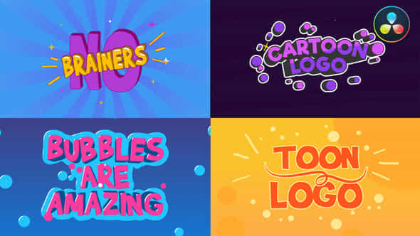 Cartoon Logo Text - VideoHive 45317014