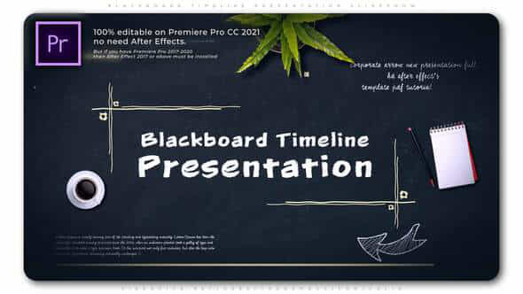 Blackboard Timeline Presentation - VideoHive 33457431