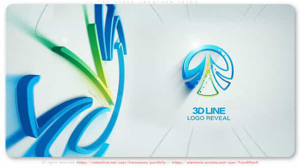 3D Lines Logotype Intro - VideoHive 53450107