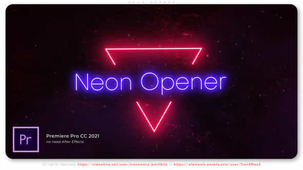 Neon Opener - VideoHive 46427958