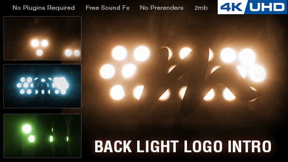 Backlight Logo Intro - VideoHive 20957792