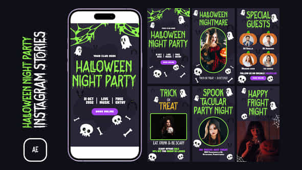 Halloween Night Party - VideoHive 47472533