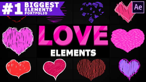 Cartoon Hearts | After Effects - VideoHive 25691388