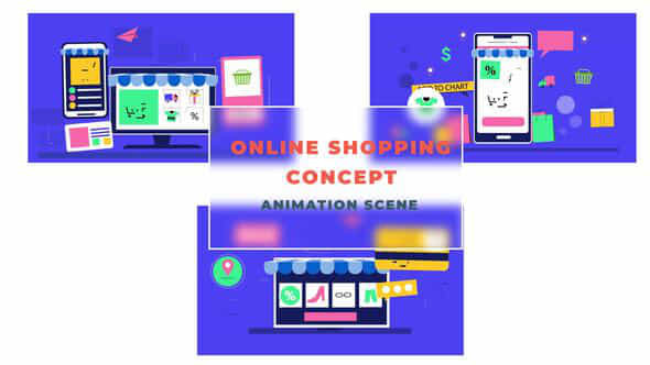 Online Shopping Concept - VideoHive 42854209