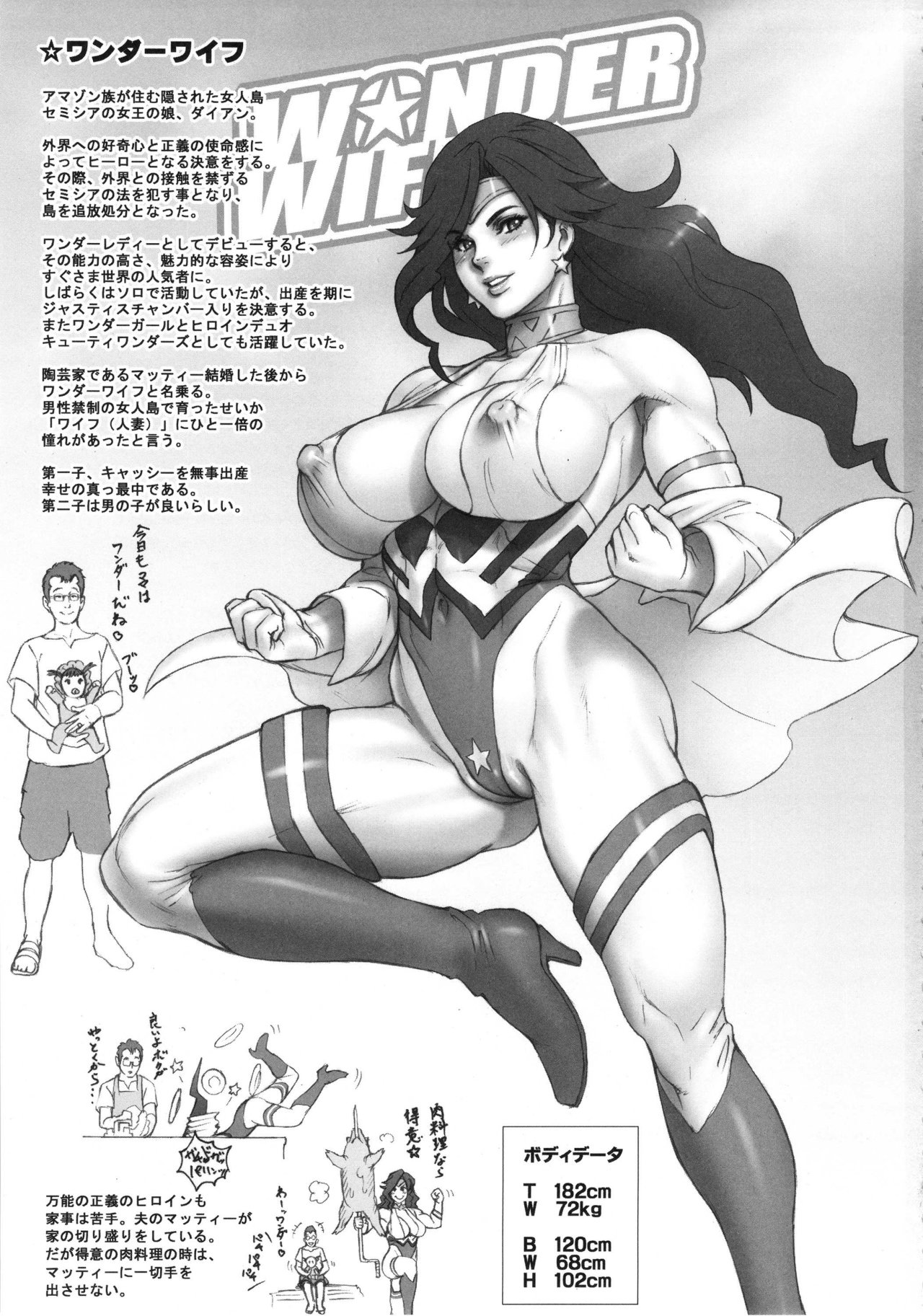 NIPPON WONDER WIFE King Dominator Hen (Wonder Woman) - Kakugari Kyoudai - 1