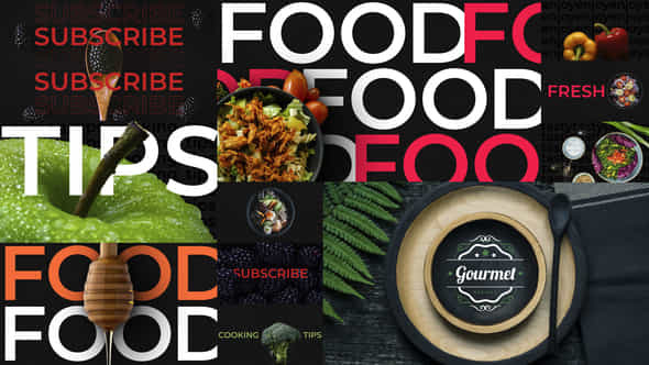 Gourmet Recipes Intro - VideoHive 36253655