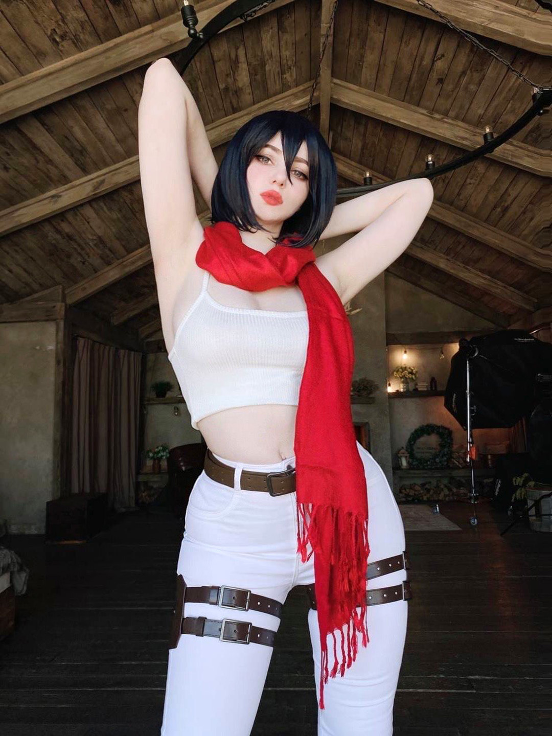 ᑕ ᑐ Alina Becker - Attack on Titan. Mikasa Ackerman. Gym 2023