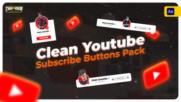 Clean YouTube Subscribe - VideoHive 40189647