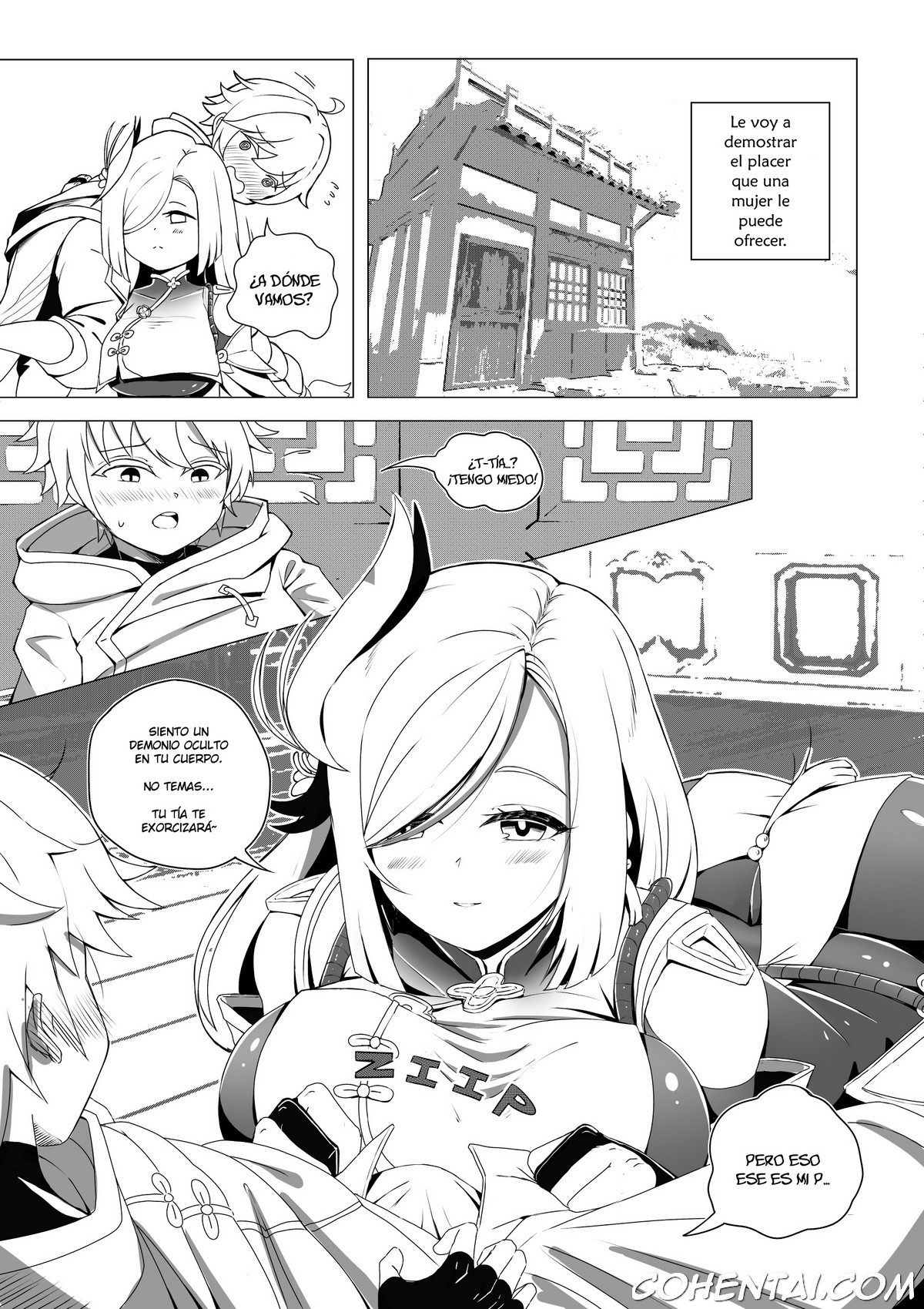 Emergency Exorcist Training (Genshin Impact) xxx comics manga porno doujin hentai español sexo 