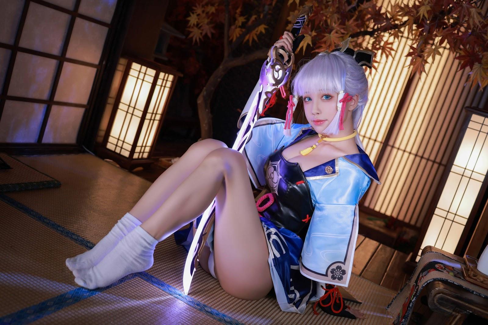 Cosplay 水淼Aqua 神里綾華 Kamisato Ayaka(27)