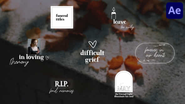 Funeral Titles For After Effects - VideoHive 50726187