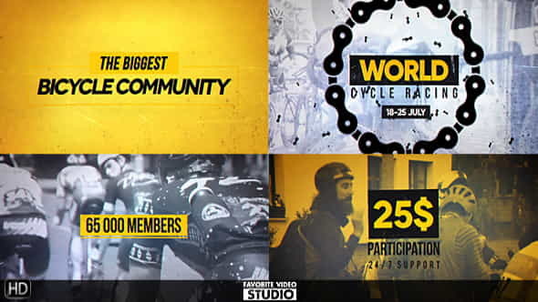 World Cycling Marathon Pack - VideoHive 20086604