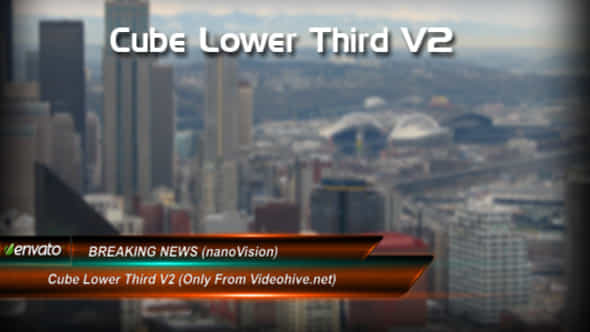 Cube lower third - VideoHive 107492