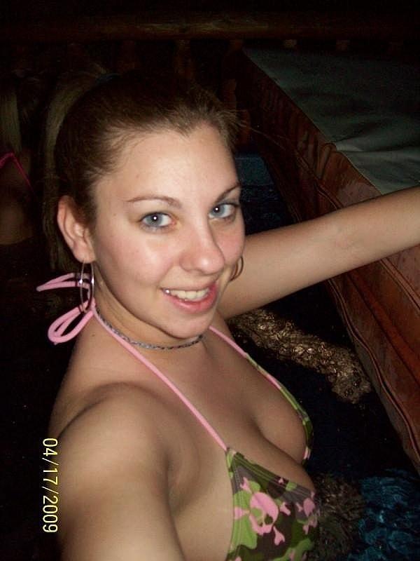 Playful amateur teen Nikki flaunts her big cleavage in her own compliation(2)