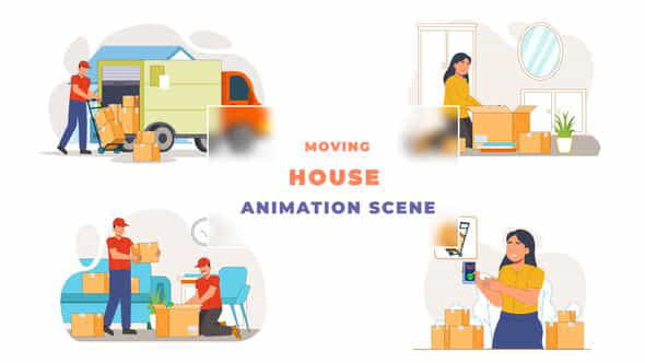 House Shifting Concept - VideoHive 43334809