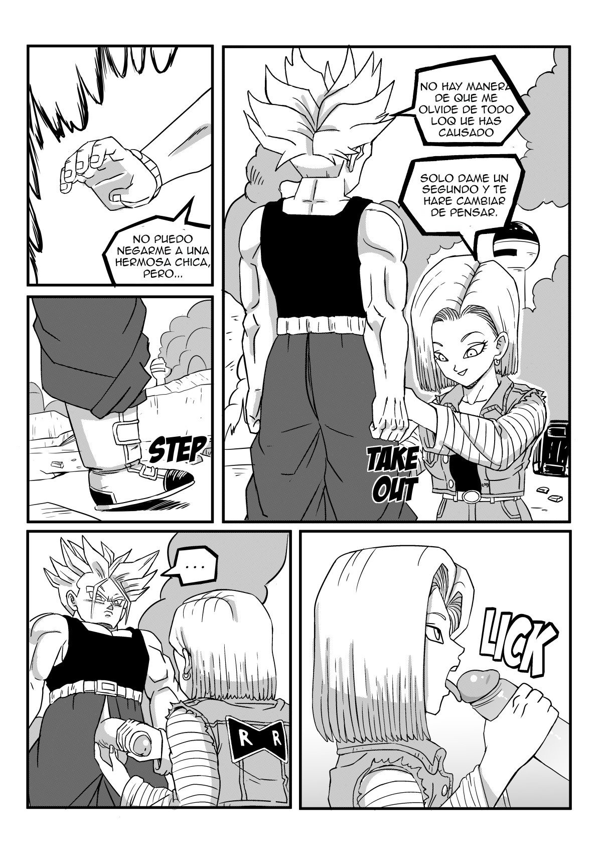 [PinkPawg] Android 18 Stays in the Future (Dragon Ball Z) [Spanish]