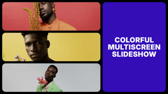 Colorful Split Screen Slideshow - VideoHive 57520160
