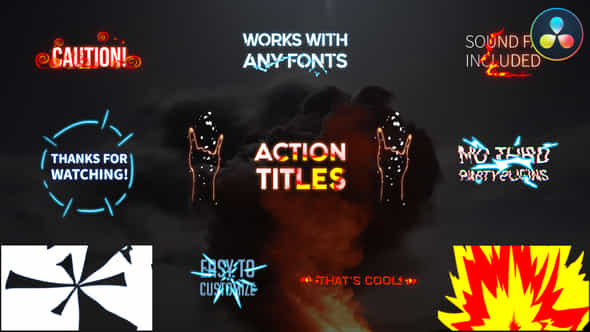 Action Titles Pack - VideoHive 36582239