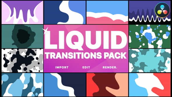 Liquid Motion Transitions | DaVinci - VideoHive 33251953