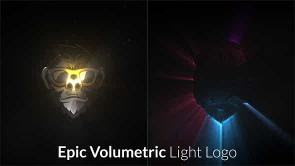 Epic Volumetric Light Logo Intro - VideoHive 31604667