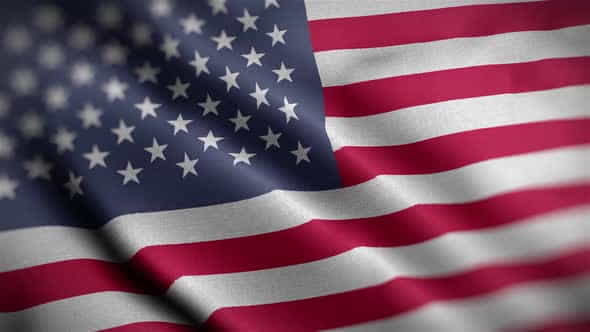 USA Flag Textured Waving Close - VideoHive 29972388