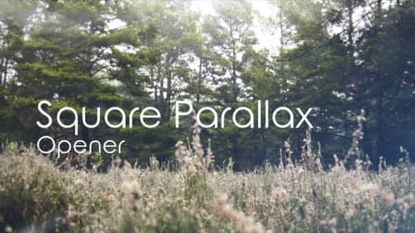 Square Parallax Opener - VideoHive 12953373