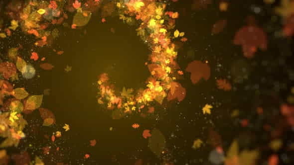 Autumn Particle Background - VideoHive 33694455